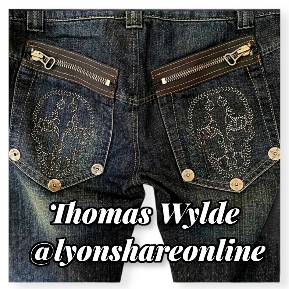 💯 RARE Thomas Wylde Designer Denim Jeans